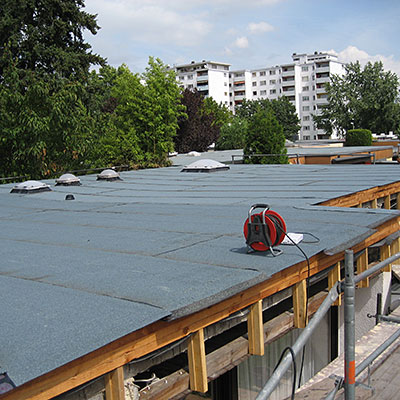 Referenzen Flachdächer - Dachdecker Gebrüder Leupold
